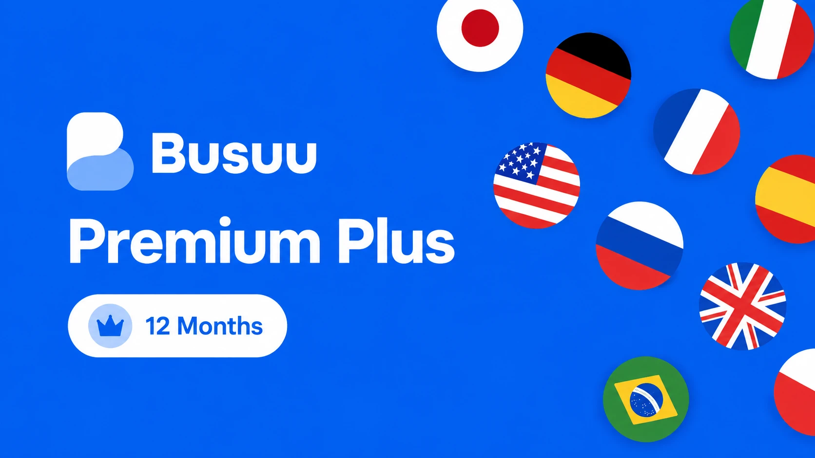 Busuu Premium Plus 12-Month Subscription